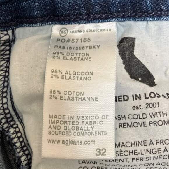 AG Mari High Waisted Ankle Slim Straight Leg size 32 - Picture 6 of 11